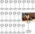 Table Number Card Holders, 25 Pack Picture Holders for Tables, Wire Shape Clips for Wedding Party, Silver