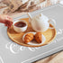 Dish Drying Mat, 12"x20" Absorbent Coffee Bar Mat for Countertops with Coffee Cup Pattern