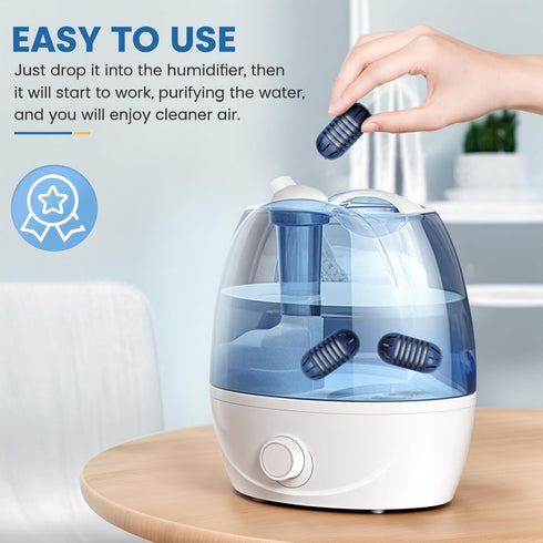 isinlive 12-Pack Demineralization Cartridge for HoMedics Ultrasonic Humidifiers, Filters Mineral Deposits