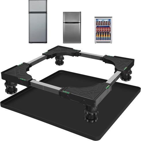 Mini Fridge Silicone Mat with Raised Edges, 24''x24''x0.5'', Prevents Water Leakage from Electrical Equipment