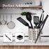 Nylon Fork with Plastic Handle, Heat Resistant, Ideal for Non-Stick Pots and Pans (Pack of 2) - By Ram Pro