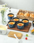 8 oz Set 6 Hasense Ramekins Oven Safe for Creme Brulee, Ceramic Souffle Dish with Reactive Glaze for Baking, Porcelain