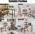 Corner Shelf Countertop Organizer, 3 Tier Adjustable Kitchen Corner Shelves for Bathroom and Coffee Area (Black)