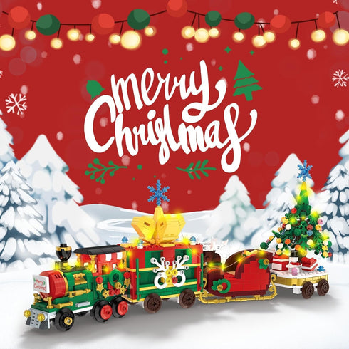 2025 Set, 24 Countdown 6+ Advent Calendar Train Building Blocks Days Surprise Christmas Calendars Toy Building Blocks