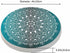 Pznen Set 2 4 Inch Mandala Pattern Coasters for Drinks Office Coffee Table Black and White Doodles Sketch Good Mood