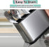 Kitchen Utensil Holder for Counter Organizer, Stainless Steel 4 Compartments Storage Caddy for Cooking