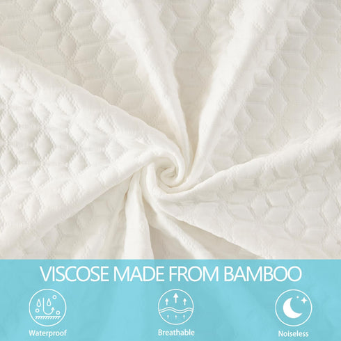 BedTreat Waterproof Mattress Protector Full Size Bed Cooling Mattress Cover, Breathable Noiseless Washable Bed Pad