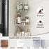 STAHLHEART 3-Pack White Shower Caddy Corner, Adhesive Shower Shelves for Inside Shower, Rustproof Bathroom Organizer