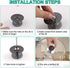 uxcell Universal Lid Knobs for Pan Pots Cover Grip Replacement, Heat Resistant Plastic Knob Handle