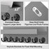 Key Holder Wall Mount - Entryway Key and Mail Holder with 7 Sturdy Hooks - Decorative Wall Shelf with Mounting Hardware
