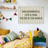 Wheatwin How Wonderful Life is Now Wall Art Decor, Sage Green Baby Room Nursery Linen Canvas Banner Wall Hanging Flag