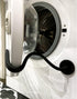 Spedtees Front Load Washer Door Prop, Magnetic Flexible Support to Keep Washer Drying Door Open (Black, Round)