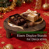 ORBEIN 6"/8"/10" 3pcs Unfinished Rustic Wood Stands - Wooden Round Riser - Plant Risers Stand for Decor Display