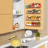 NIUBEE Wall Mounted Spice Rack Organizer, 3 Pack Clear Acrylic Shelf Storage Holder for Kitchen Pantry