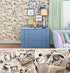 Self-Adhesive Vintage Newspaper Drawer Shelf Liner, 17.7x117 Inches, for Kitchen Bathroom Cabinets and Crafts