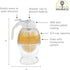 3.25 4 6 inches Fox Run Glass Honey and Syrup Dispenser With Warming Base, Clear, x x