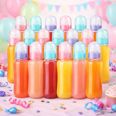 Norme 36 9.5 oz Pcs Plastic Bottles Chug Shower Game Party Favors for Shower Decorations Gender Reveal Gifts (Many