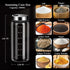 10 oz Salt and Pepper Shakers with Adjustable Outlet Holes Clear Glass Shaker Bottles Spice Seasoning Cans for Kitchen Decor Home Restaurant BBQ Camping Farmhouse Kitchen Accessories (300ml) by Verdental