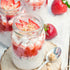 Encheng 12 oz Glass Jars with Lids and Bands, Clear Regular Mouth Mason Jars for Storage, Set of 20