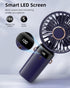 Koonie Portable Handheld Fan, Battery Operated with Base, 8 Hours, 5 Speeds