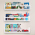 AZSKY Nursery Bookshelves White, 24 Inch Floating Bookshelves for Wall Set of