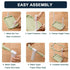 15PCS Portable Trash Bag Holder Foldable & Lightweight Trash Bag Stand, Collapsible Trash Can for Camping, Outdoor, Car