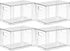 Yieach 4 Pack Countertop,Cabinet,Bathroom,Pantry,Office Closet Large Stackable Storage Drawers,Clear Acrylic Drawer