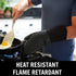 HOMWE Silicone Oven Mitts and Pot Holders - 4-Piece Set Heavy Duty Cooking Gloves