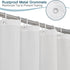 AooHome Fabric Shower Curtain, 36 Width x 72 Height Inch Stall Size Bathroom Curtain, Waterproof, White