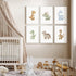 SYYANKK 8x10 Inch Set 6 Dinosaur Nursery Wall Art Kids Canvas Poster Boys Room Wall Decor Watercolor Dino Wall Art
