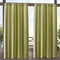 Exclusive Home Canopy Stripe Grommet Top Curtain Panel - 54"x108", Kiwi/Sand, Set of 2