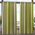 Exclusive Home Canopy Stripe Grommet Top Curtain Panel - 54"x108", Kiwi/Sand, Set of 2