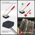 Bristle-Free Grill Brush Upgraded Aramid Fiber Wavy Pad. Safe for Cast Iron, Porcelain, Weber Gas & Charcoal Grills.