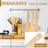 Wooden Spoons for Cooking, Nonstick Kitchen Wooden Spoons Utensils, 2-Piece Set