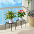 1 PCS-7.9 bussdis Plant Stand IN Flower Pot Stand Plant Rack for Indoor and Outdoor Courtyard Gardens Black