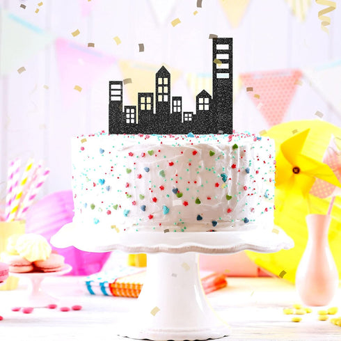 Marspark 10 Pieces Cake Border Decoration - Scenic Theme Cake Side Borders for Birthday Party Accessories