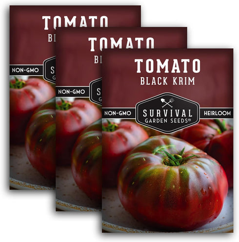 Black Krim Tomato Seeds for Planting - Heirloom Non-GMO Variety, Dark Beefsteak