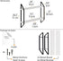 24" 2 Wallniture Ponza Floating Shelves for Living Room Decor, Bookshelf Wall Decor, Tier Bathroom Organizer & Kitchen