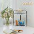 Counter 2 (White-2 Corner Bathroom Organizer, Tier Wood Vanity Storage, Waterproof Skincare Shelf for Kitchen