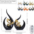 9.4" H Black Gold Abstract Sculptures Home Decor, Ceramic Art Statue Cool Stuff to Put on Shelves&tv Stand Decor, Gold