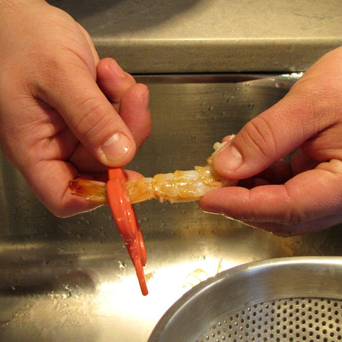 Treasure Gurus Stainless Steel Seafood Shrimp Deveiner Scissors - Food Kitchen Shears, Shellfish Cutting Tool