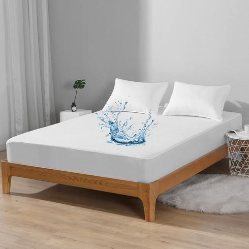 Bedecor Waterproof Full Mattress Protector - Washable Soft Cotton Top Bed Protector for Kids, Pets, Deep Pocket