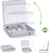 Silverware Tray with Lid, Utensil Drawer Organizer for Kitchen Countertop, 5 Compartments Plastic Flatware Holder