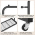 39.76" 16" 64.56" Sywhitta Clothing Rack on Wheels with Mesh Storage Shelf & Sturdy Metal Frame, Rolling Garment Rack