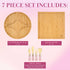 Paris Hilton Charcuterie Board and Serving Set - Customizable Magnetic Bamboo Board with Cheese Utensils, 7-Piece Set,