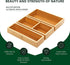 ROYAL CRAFT WOOD Luxury Bamboo Drawer Organizer - Multi-Use Storage Box Set for Kitchen, Bathroom, Office