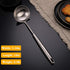 FJNATINH Wok Spatula and Soup Ladle Set, 304 Stainless Steel Utensil Tools Set, 2 Pieces for Cooking Kitchen