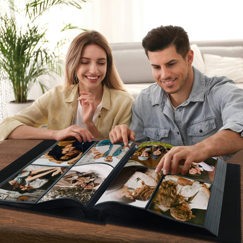 Artmag Fabric Photo Album 4x6, 400 Large Capacity Linen Album for Family Wedding, Holds 400 Vertical Photos