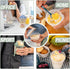4 Pack 20 oz (4 Set 20 oz) On The Go Cereal Yogurt Cups with Lids and Spoon, Reusable Parfait Plastic Milk Breakfast