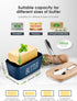 Countertop Butter Dish with Lid, Home Decor, Large Butter Dish for Ceramic Butter Keeper Container with Knife and High